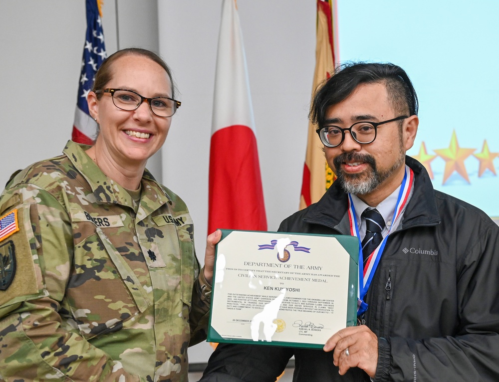 USAG Okinawa Hosts Awards, Town Hall Meeting