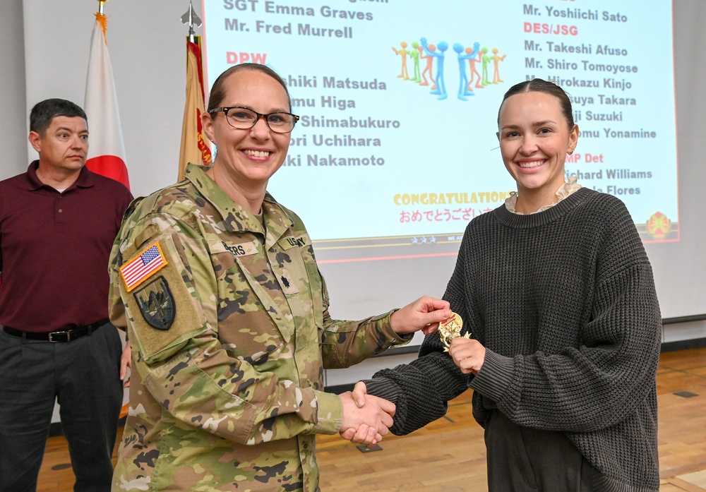 USAG Okinawa Hosts Awards, Town Hall Meeting