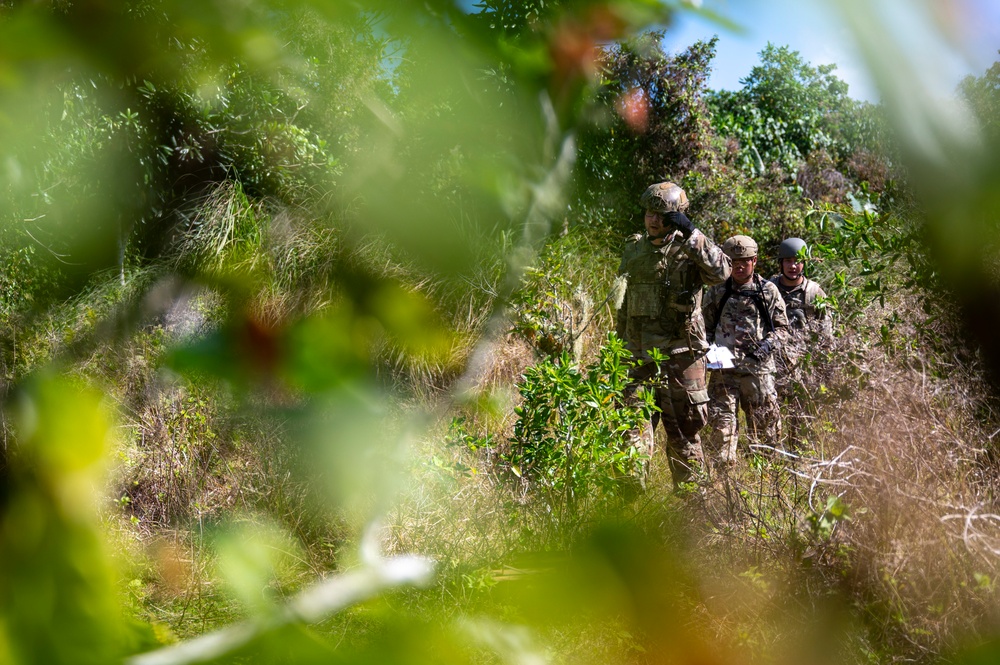 Andersen land navigation course has students explore jungle