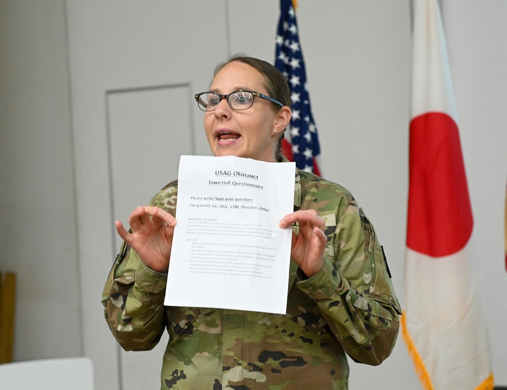 USAG Okinawa Hosts Awards, Town Hall Meeting