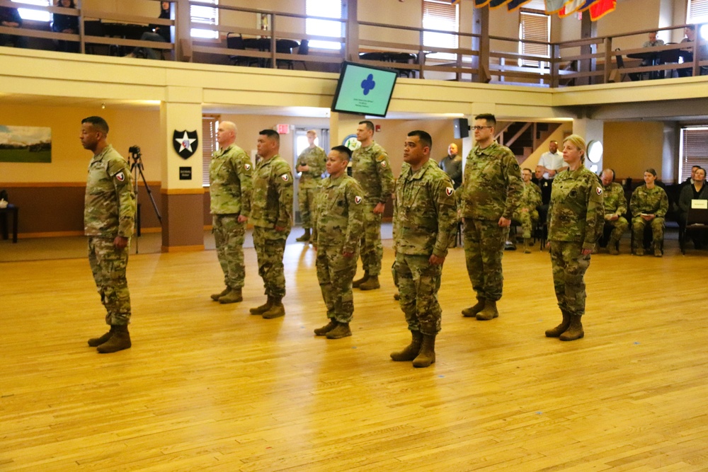 Fort McCoy Garrison Soldiers switch to 88th Readiness Division patch in patching ceremony