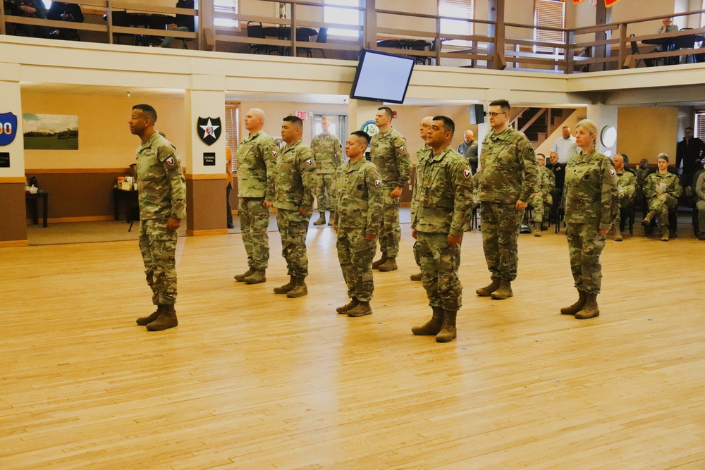 Fort McCoy Garrison Soldiers switch to 88th Readiness Division patch in patching ceremony