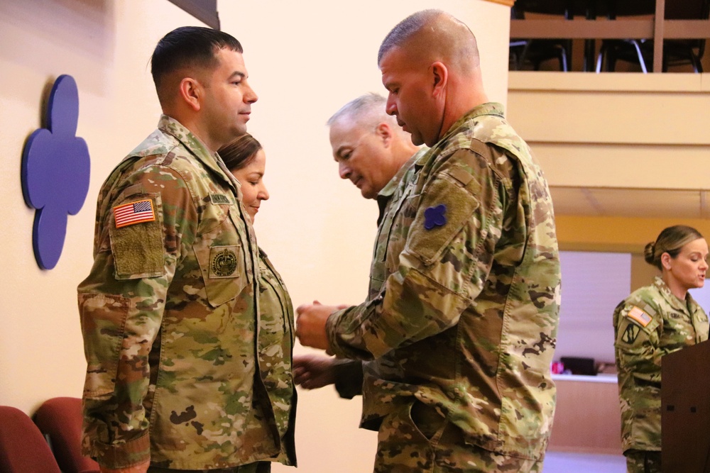 Fort McCoy Garrison Soldiers switch to 88th Readiness Division patch in patching ceremony