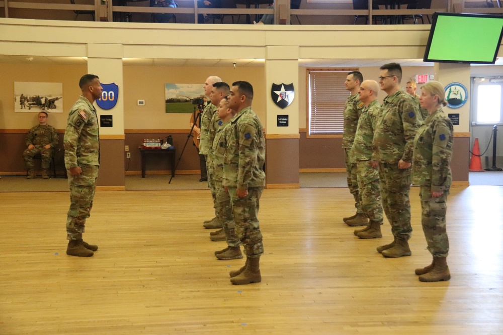 Fort McCoy Garrison Soldiers switch to 88th Readiness Division patch in patching ceremony