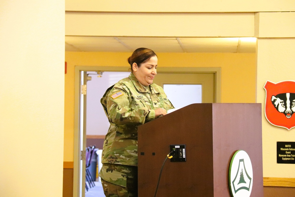 Fort McCoy Garrison Soldiers switch to 88th Readiness Division patch in patching ceremony