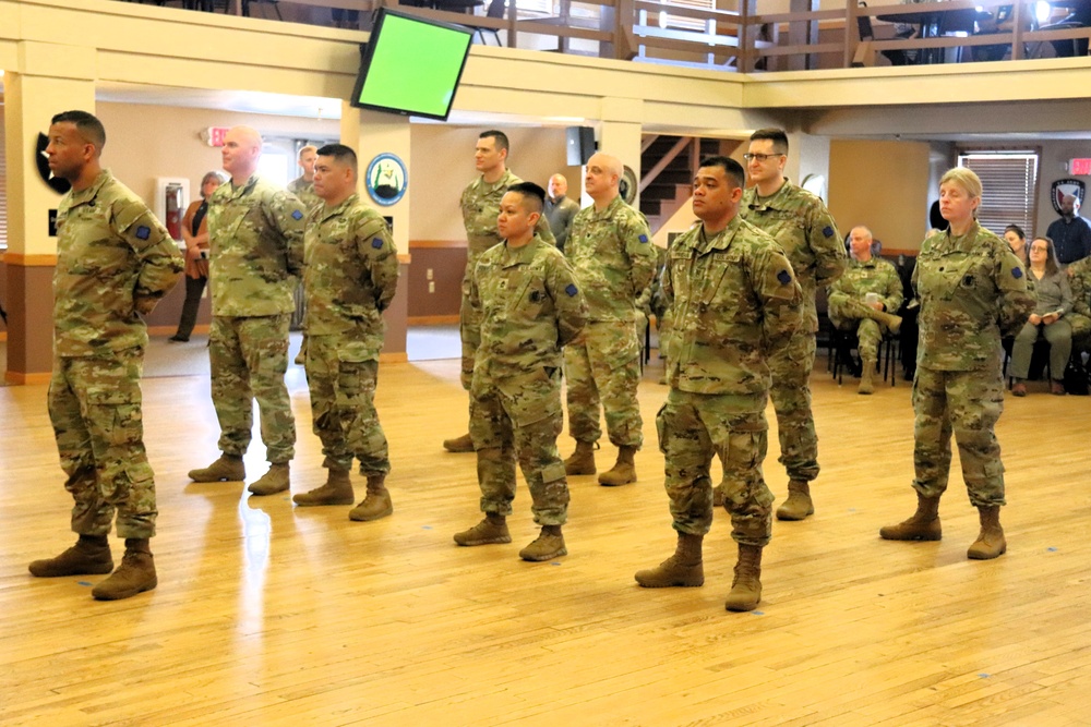 Fort McCoy Garrison Soldiers switch to 88th Readiness Division patch in patching ceremony