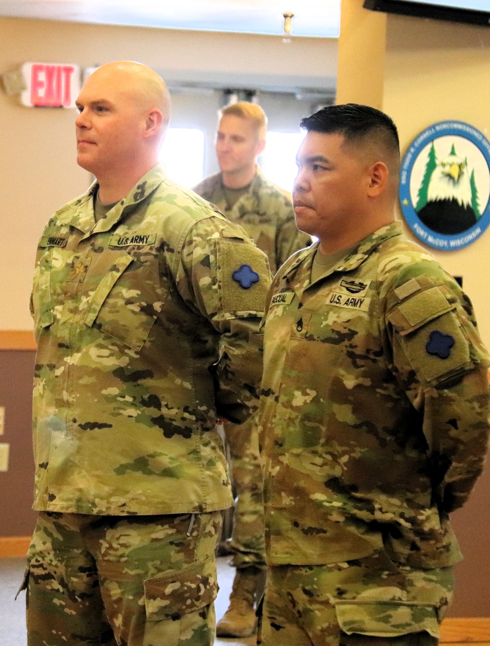 Fort McCoy Garrison Soldiers switch to 88th Readiness Division patch in patching ceremony