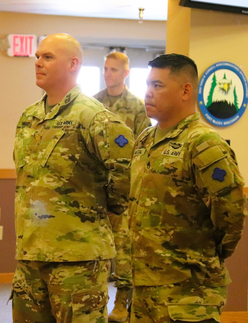 Fort McCoy Garrison Soldiers switch to 88th Readiness Division patch in patching ceremony