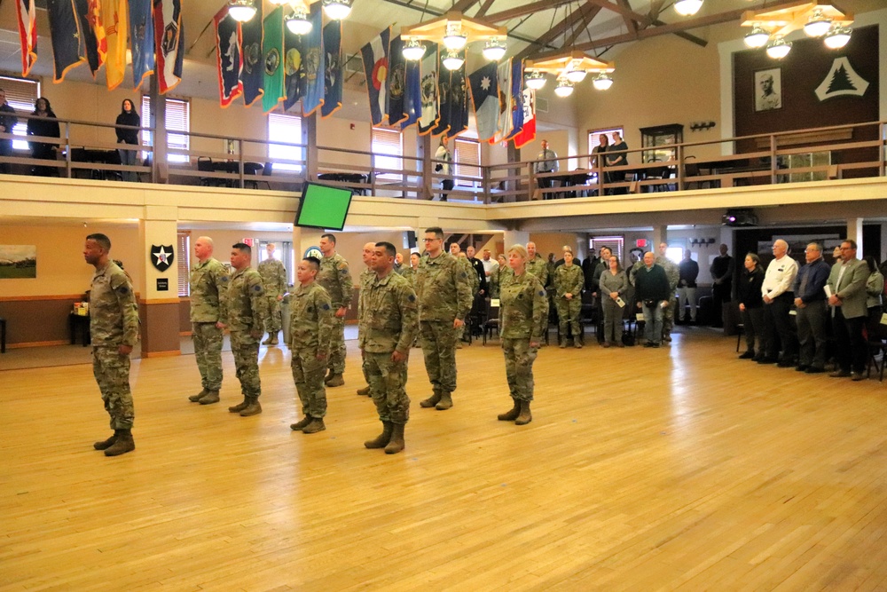 Fort McCoy Garrison Soldiers switch to 88th Readiness Division patch in patching ceremony