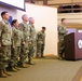 Fort McCoy Garrison Soldiers switch to 88th Readiness Division patch in patching ceremony