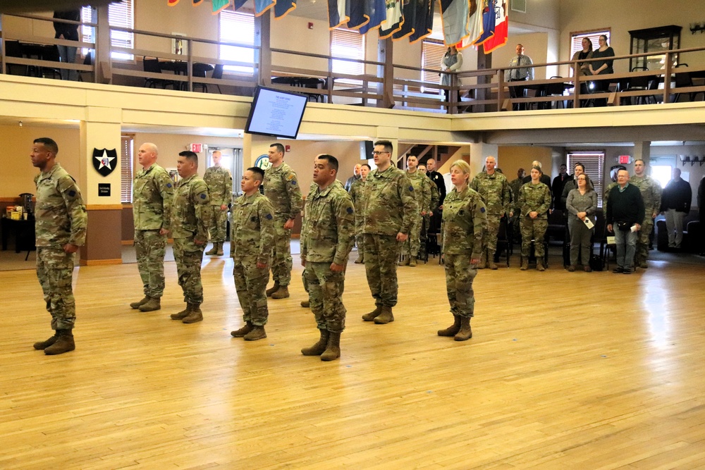 Fort McCoy Garrison Soldiers switch to 88th Readiness Division patch in patching ceremony