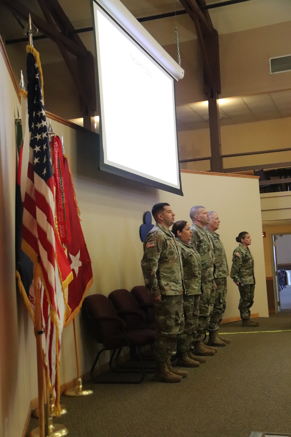 Fort McCoy Garrison Soldiers switch to 88th Readiness Division patch in patching ceremony