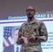U.S. Soldiers receive a welcome brief in support of the Southern Border Mission