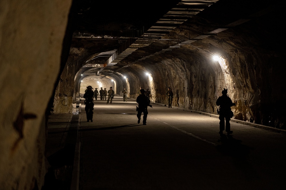 U.S. Reconnaissance Marines Execute Underground Training During KMEP 25.1 