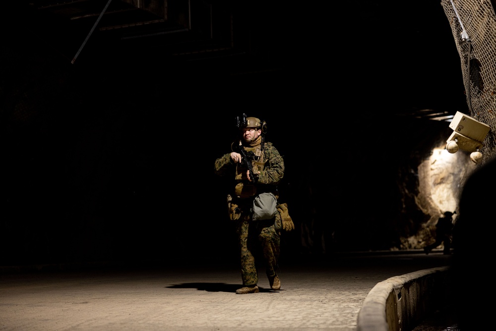 U.S. Reconnaissance Marines Execute Underground Training During KMEP 25.1 