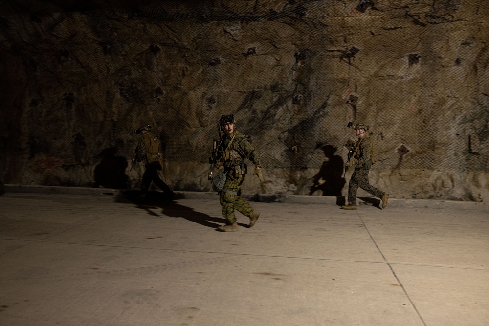 U.S. Reconnaissance Marines Execute Underground Training During KMEP 25.1 
