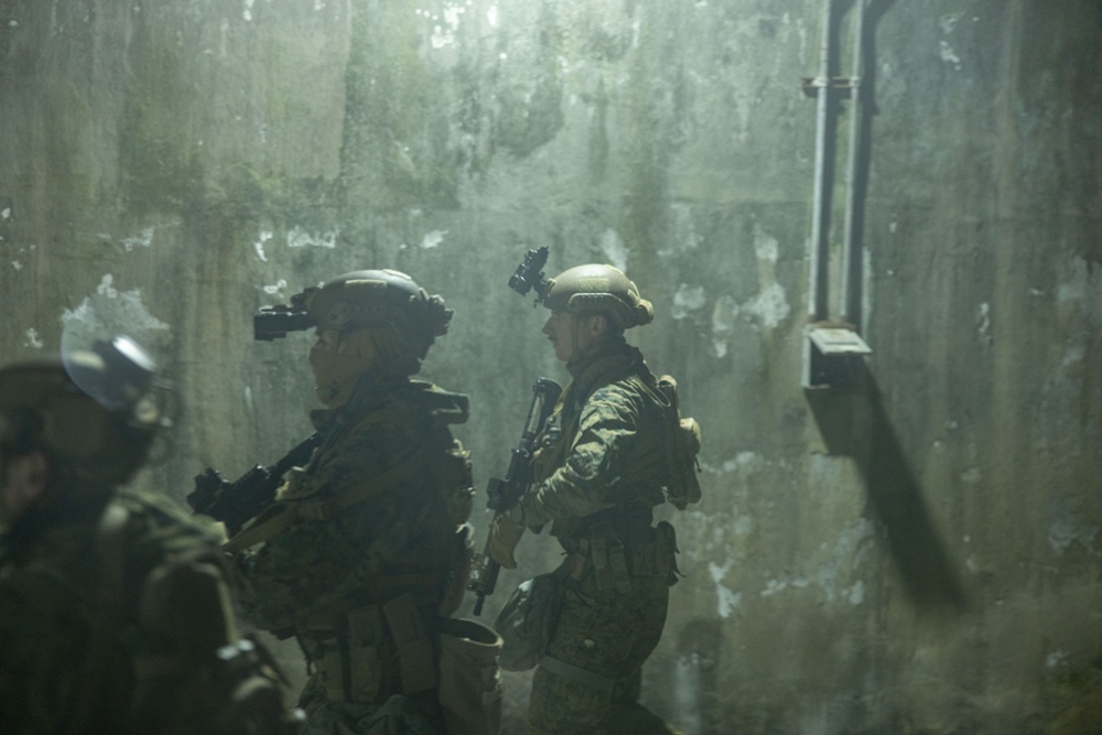 U.S. Reconnaissance Marines Execute Underground Training During KMEP 25.1 
