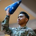 Incirlik's Honor Guard prepares American flags for retirement