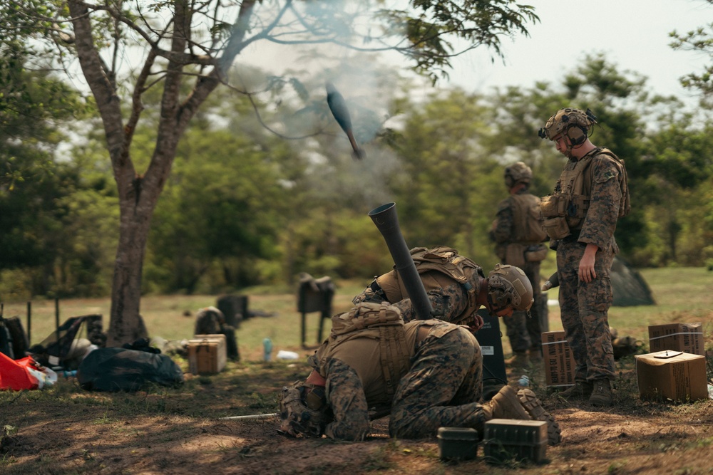 Cobra Gold 25: 1st LAR Mortars conduct MARFINEX