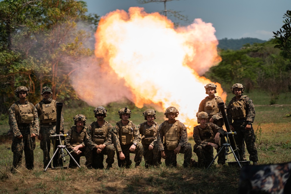 Cobra Gold 25: 1st LAR Mortars conduct MARFINEX