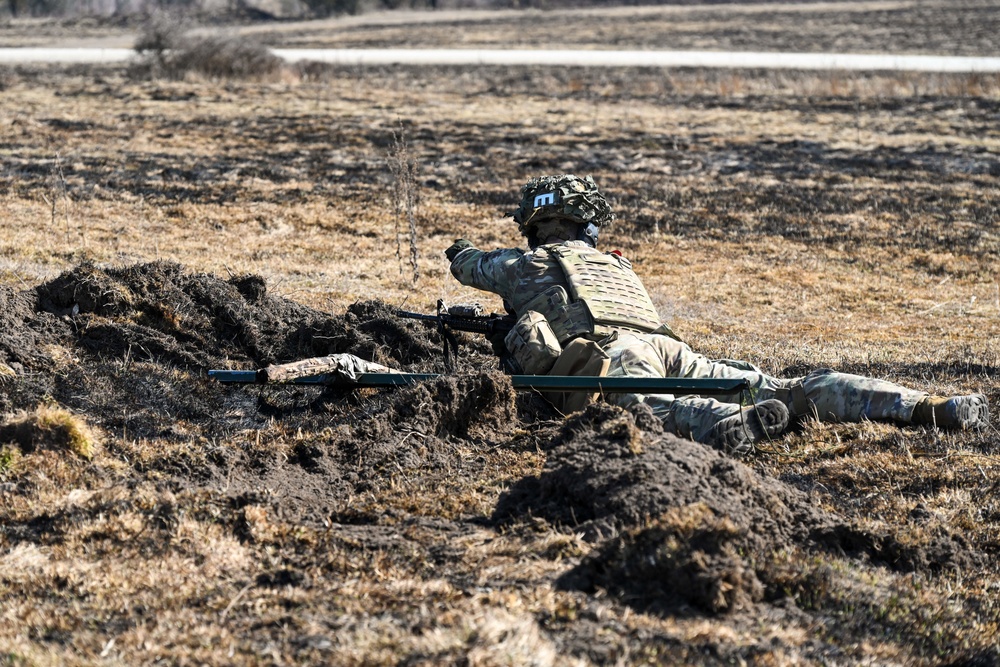 Sky Soldiers Conduct a Live Fire Exercise