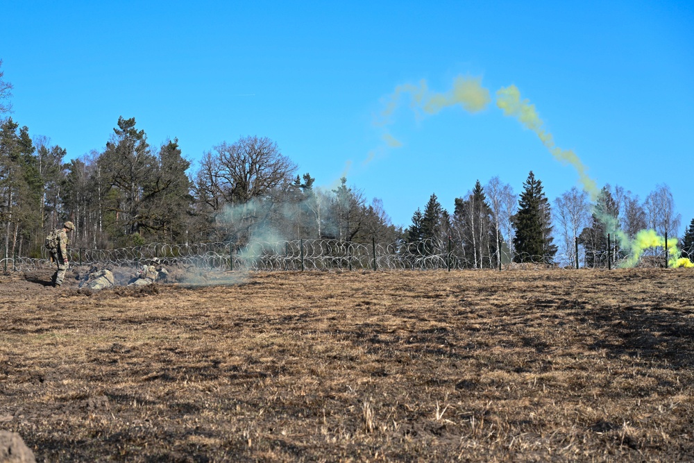 Sky Soldiers Conduct a Live Fire Exercise