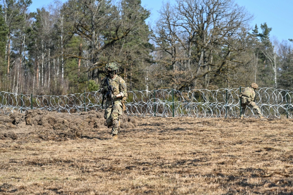 Sky Soldiers Conduct a Live Fire Exercise