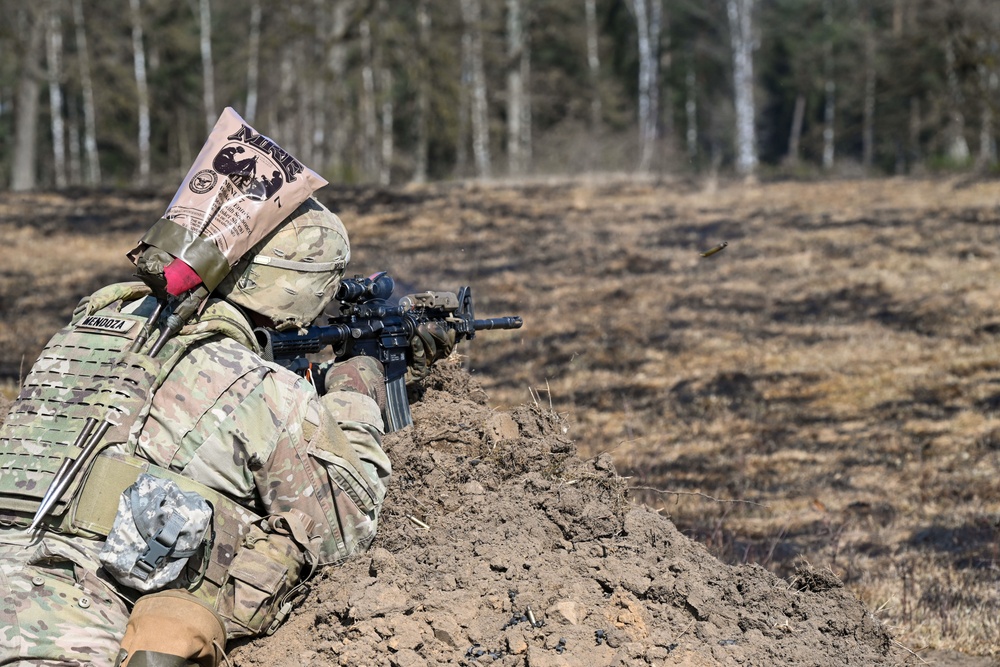 Sky Soldiers Conduct a Live Fire Exercise