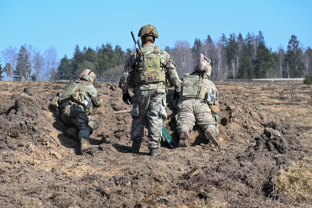 Sky Soldiers Conduct a Live Fire Exercise