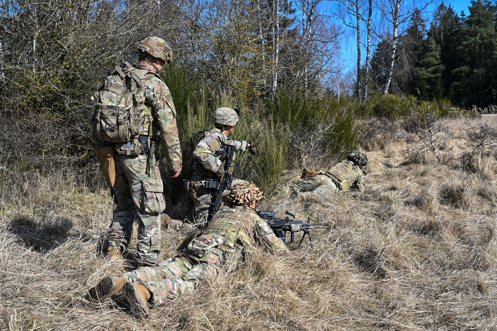 Sky Soldiers Conduct a Live Fire Exercise