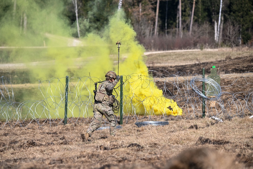 Sky Soldiers Conduct a Live Fire Exercise