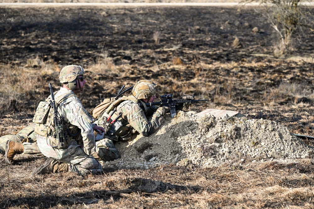 Sky Soldiers Conduct a Live Fire Exercise