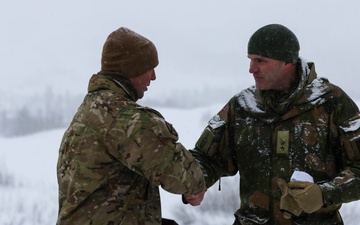 U.S., Allied forces present military equipment display for media in Norway during exercise