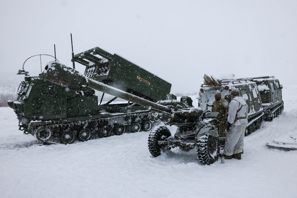 U.S., Allied forces present military equipment display for media in Norway during exercise