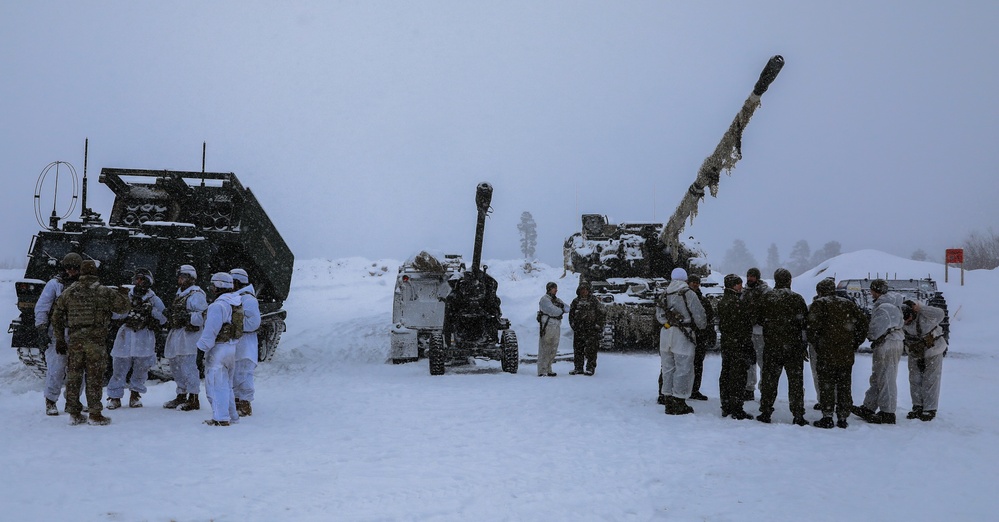 U.S. Army MLRS battalion, Allied militaries conduct static display for external media during exercise in Norway