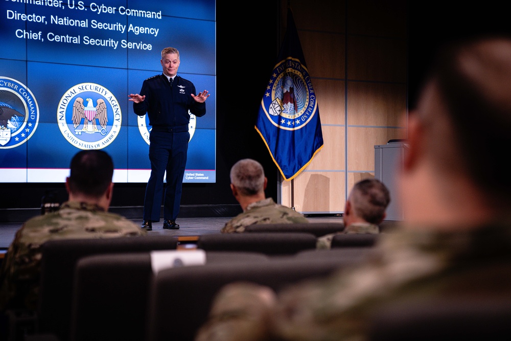Gen. Timothy Haugh Gives Opening Remarks at the 13th annual Reserve Cyber Signal Intelligence Summit (1 of 2)