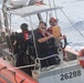 Coast Guard Cutter Reliance conducts small boat operations at sea