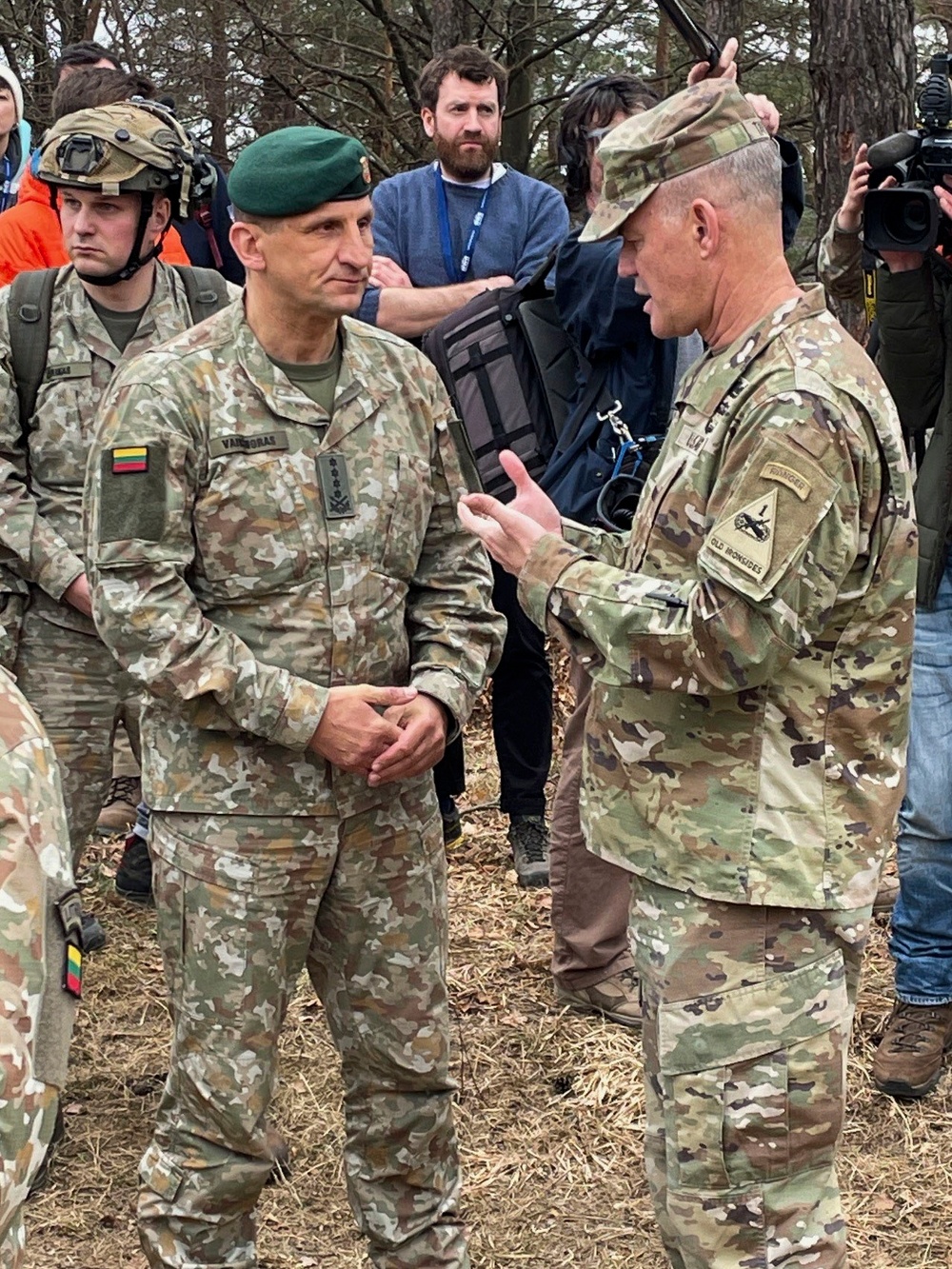 TF Iron commander visits Allied Spirit 25