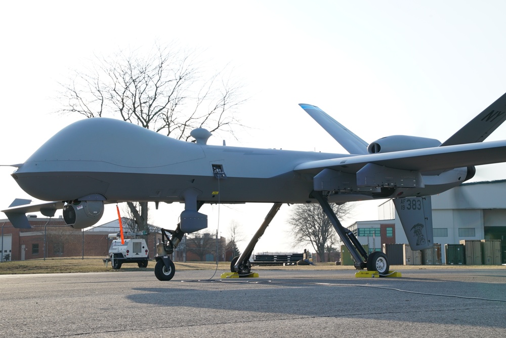 Advanced Wrath MQ-9 Reaper safety checks, taxi and takeoff