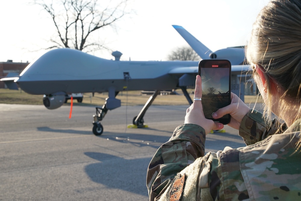 Advanced Wrath MQ-9 Reaper safety checks, taxi and takeoff