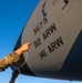 C-17 aerial refueling over the Atlantic Ocean