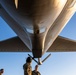 C-17 aerial refueling over the Atlantic Ocean