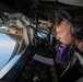 C-17 aerial refueling over the Atlantic Ocean