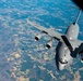 C-17 aerial refueling over the Atlantic Ocean