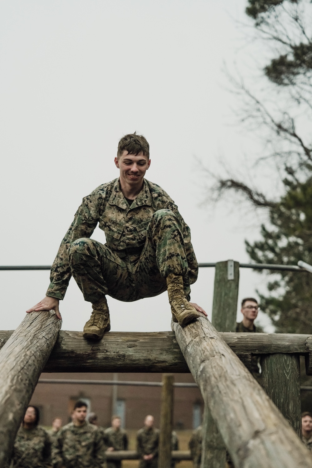 Headquarters and Service Company conduct Obstacle Course training