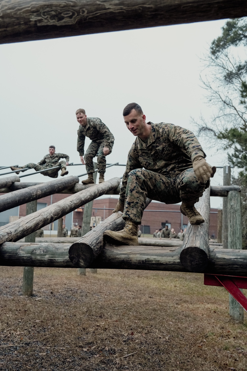 Headquarters and Service Company conduct Obstacle Course training