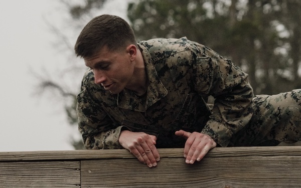 Headquarters and Service Company conduct Obstacle Course training
