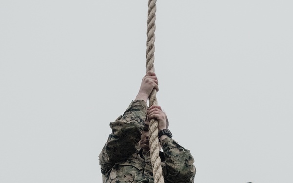 Headquarters and Service Company conduct Obstacle Course training