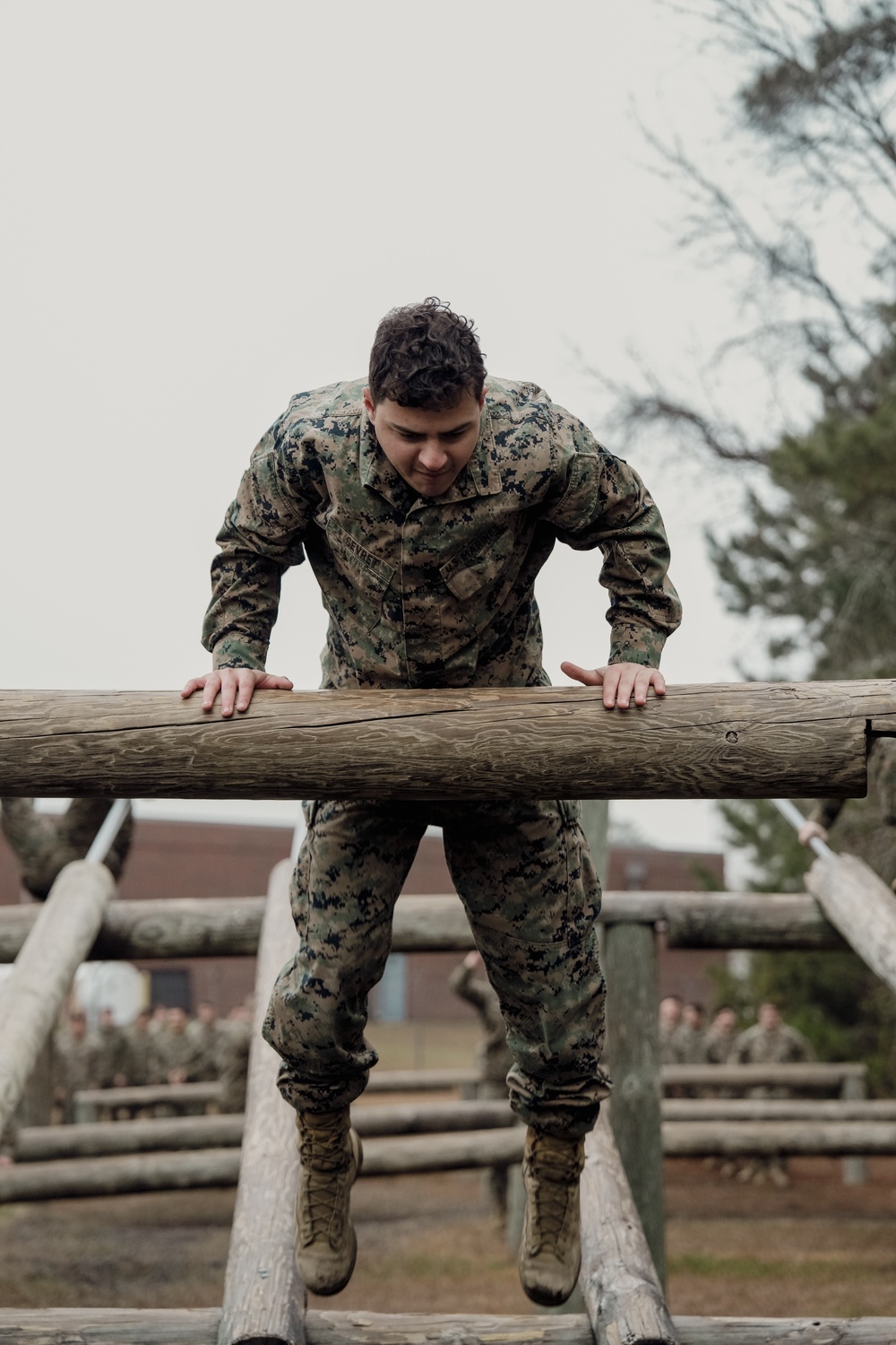 Headquarters and Service Company conduct Obstacle Course training