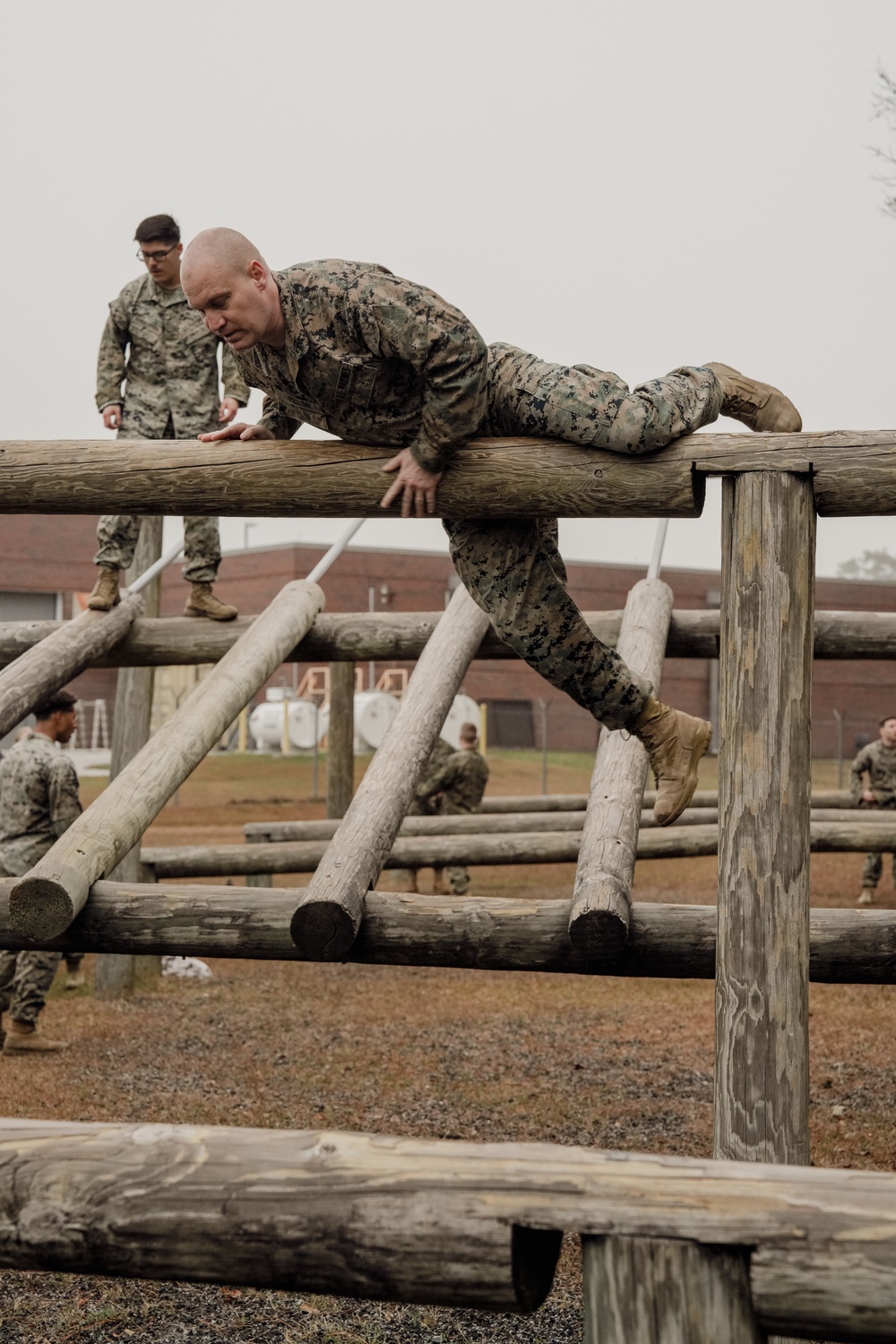 Headquarters and Service Company conduct Obstacle Course training
